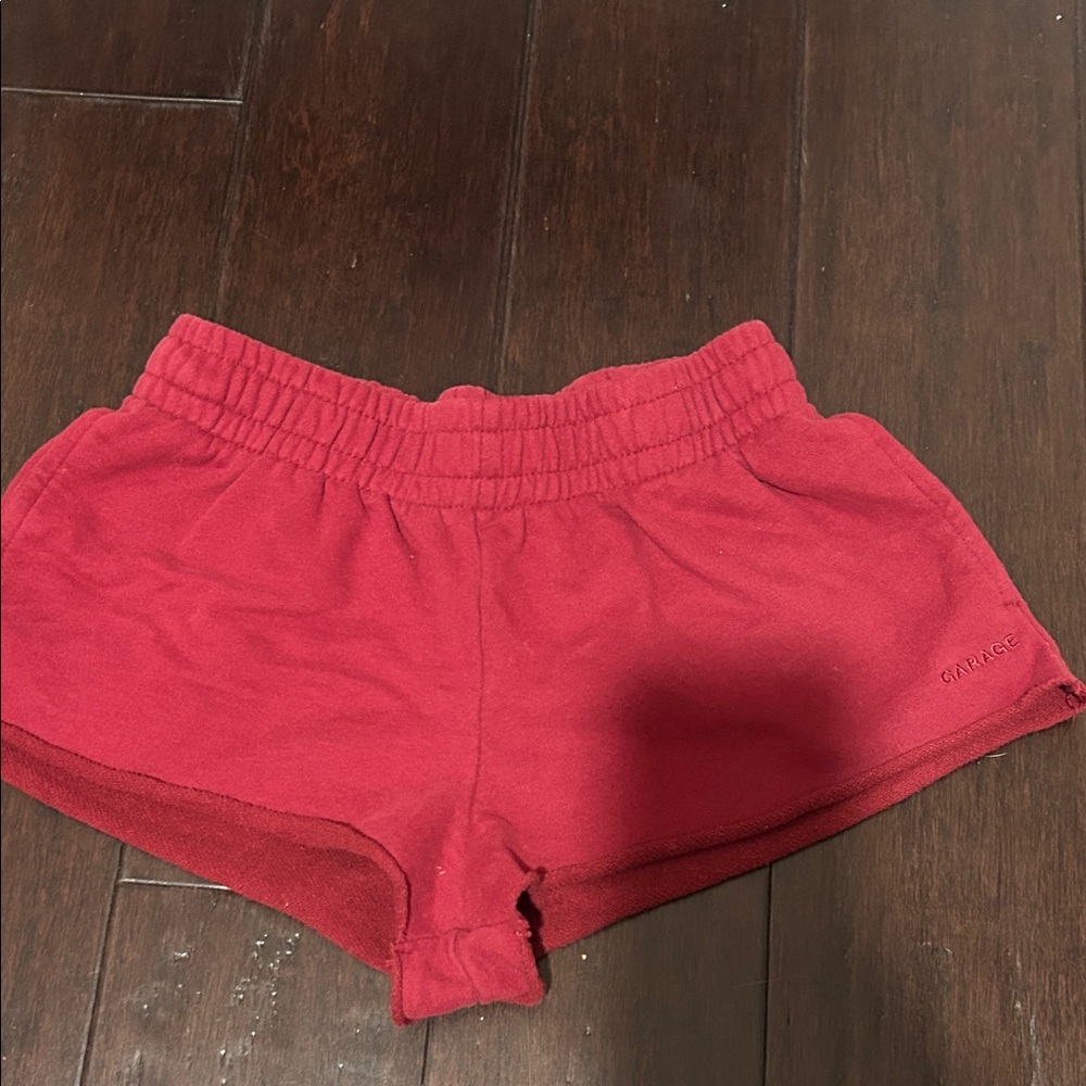 Garage women’s maroon sweatshorts